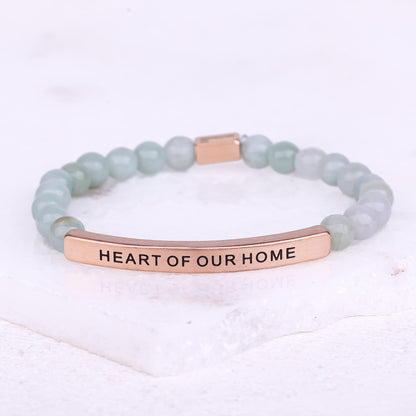 gemstone engraved bracelet