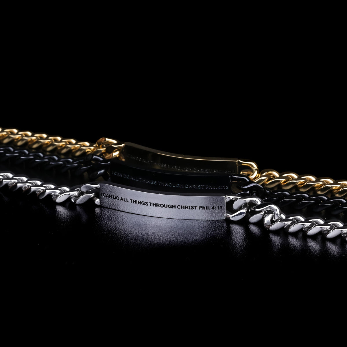 Engraved mens bracelets