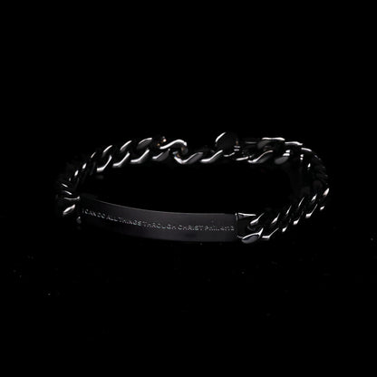 black mens chain bracelet
