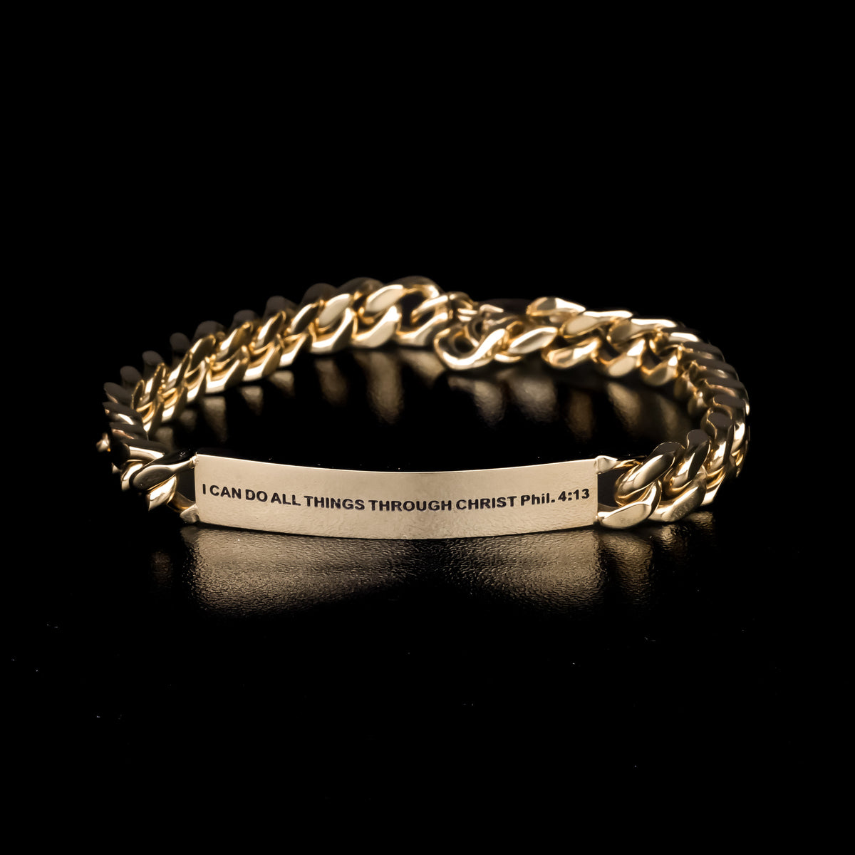 gold engraved bracelet for men