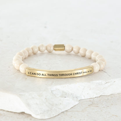 inspiring message bracelet