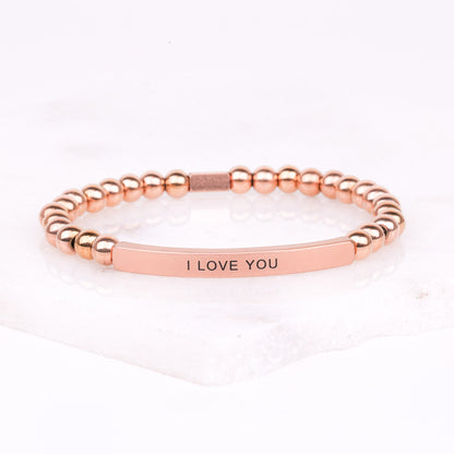 engraved I LOVE YOU bracelet