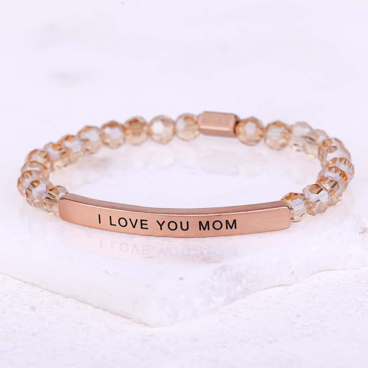 I LOVE YOU MOM bracelet