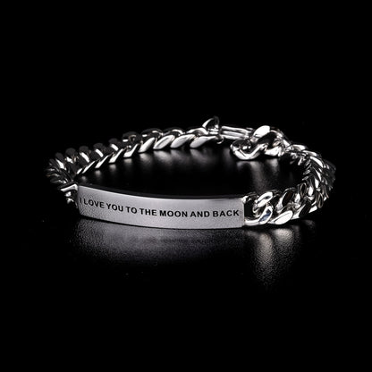 CUBAN LINK CHAIN BRACELET IN SILVER