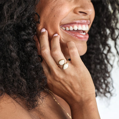 Jasper Teardrop Ring