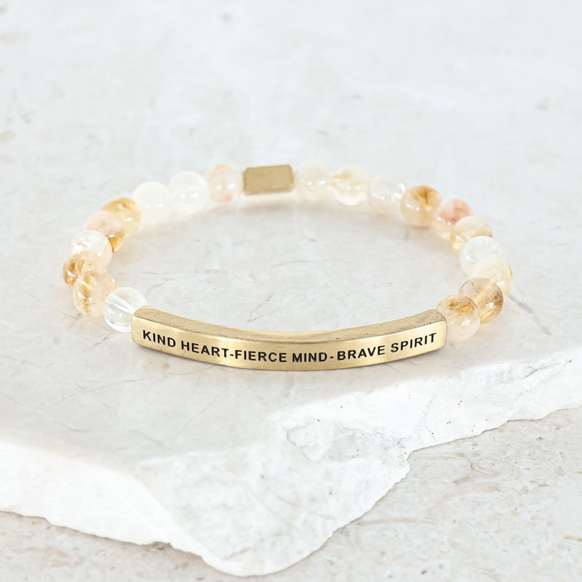 engraved earthstone bracelet