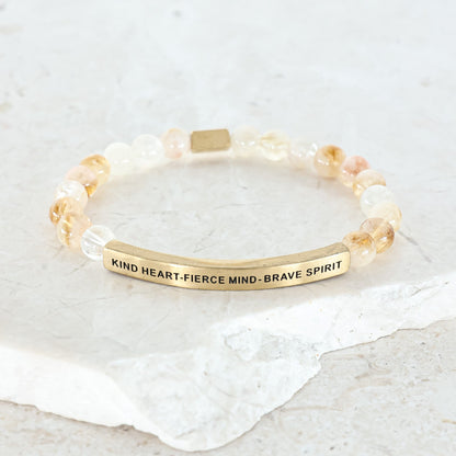 engraved earthstone bracelet