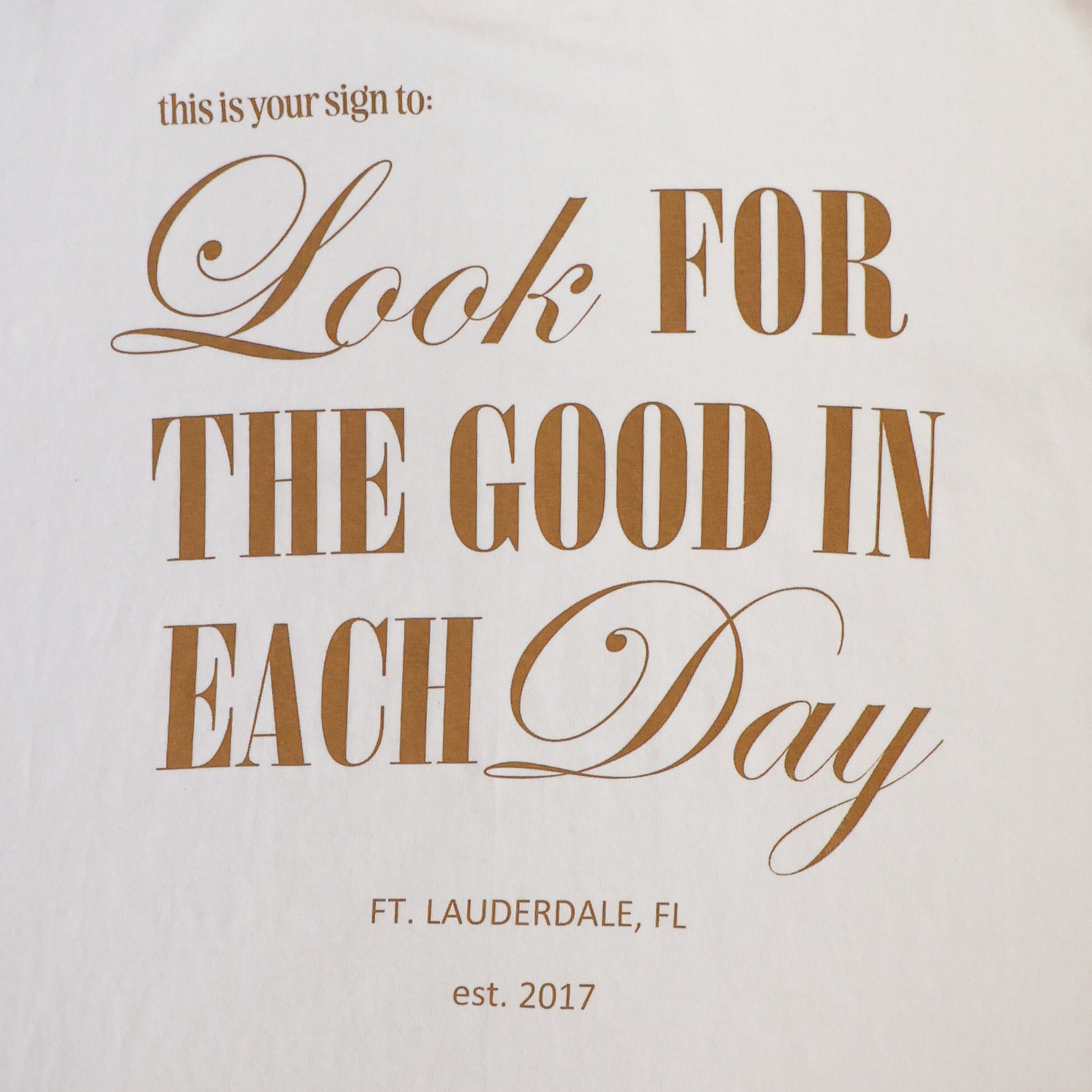 LOOK FOR THE GOOD MID - CROP TEE