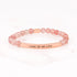 Meaningful love bracelet with gemstone beads and engraved message