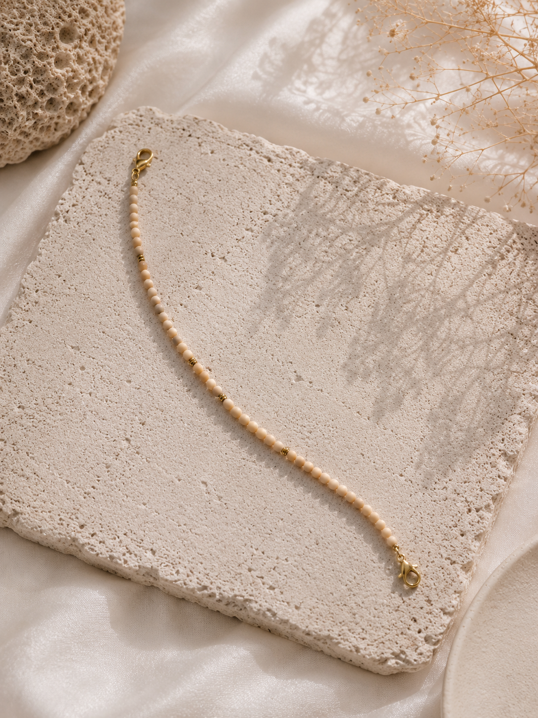HAT BAND - MATTE JASPER EARTH STONE
