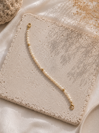 HAT BAND - MOTHER OF PEARL EARTH STONE