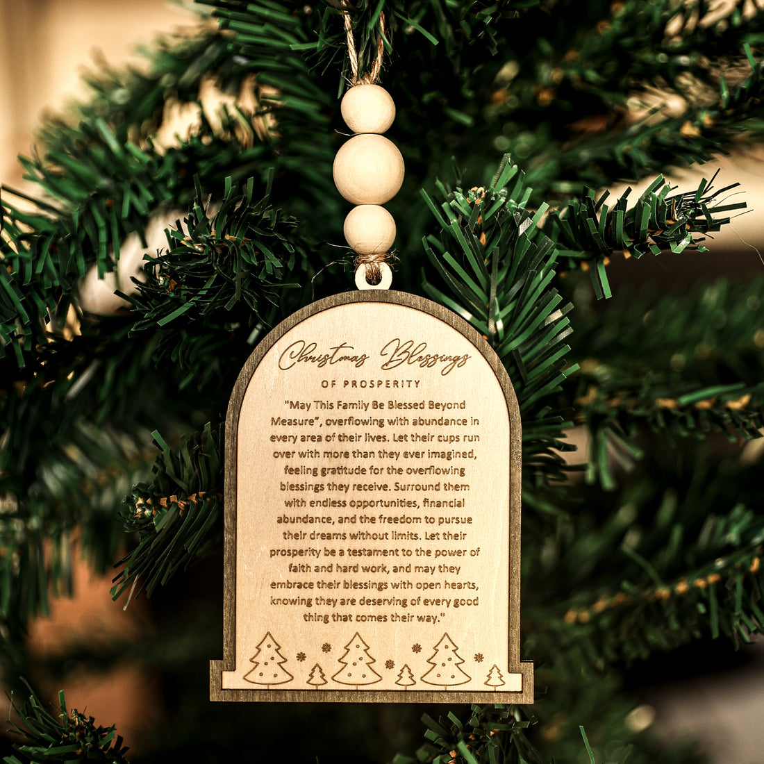 Blessing Of Prosperity - Christmas Blessing Ornament