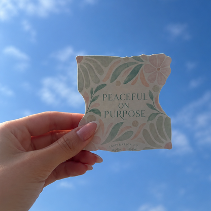 STICKER - PEACEFUL ON PURPOSE