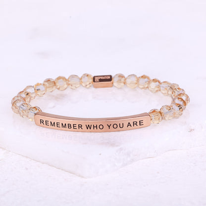 Inspirational affirmation bracelet