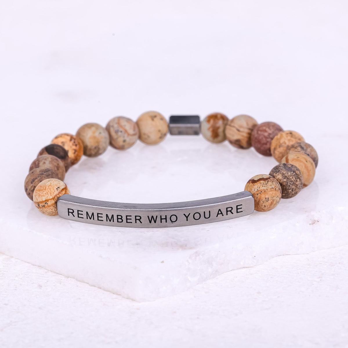 Beaded inspirational bracelet 