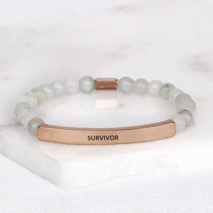 Survivor inspirational jewelry gift for cancer survivors, friends, and loved ones