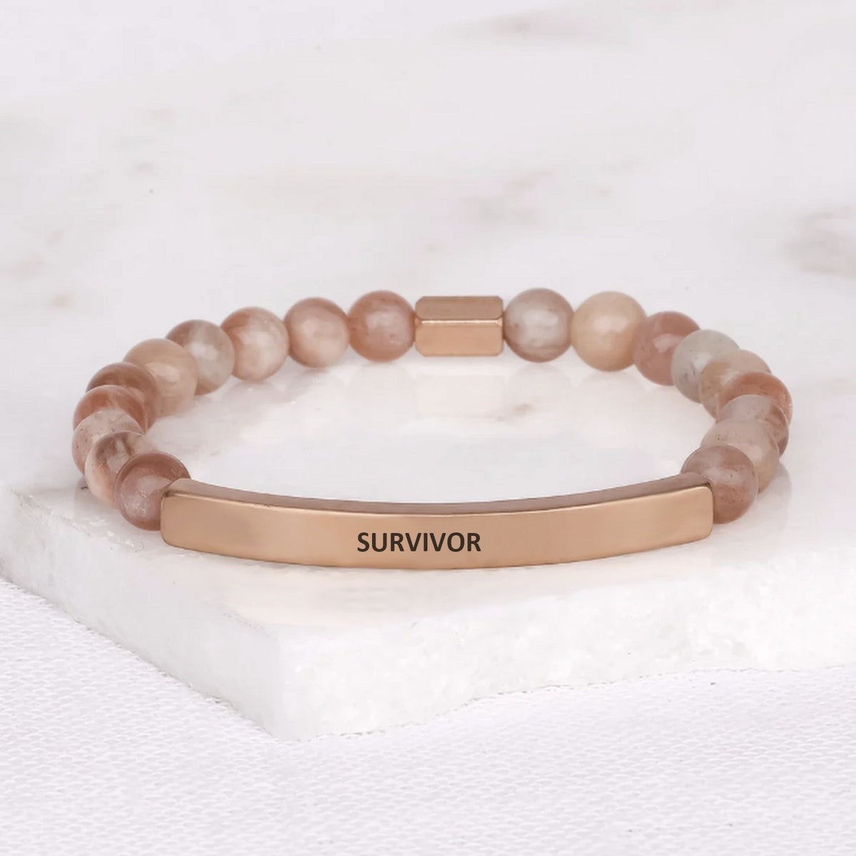 Inspirational Survivor bracelet for men and women celebrating courage, hope, and perseverance
