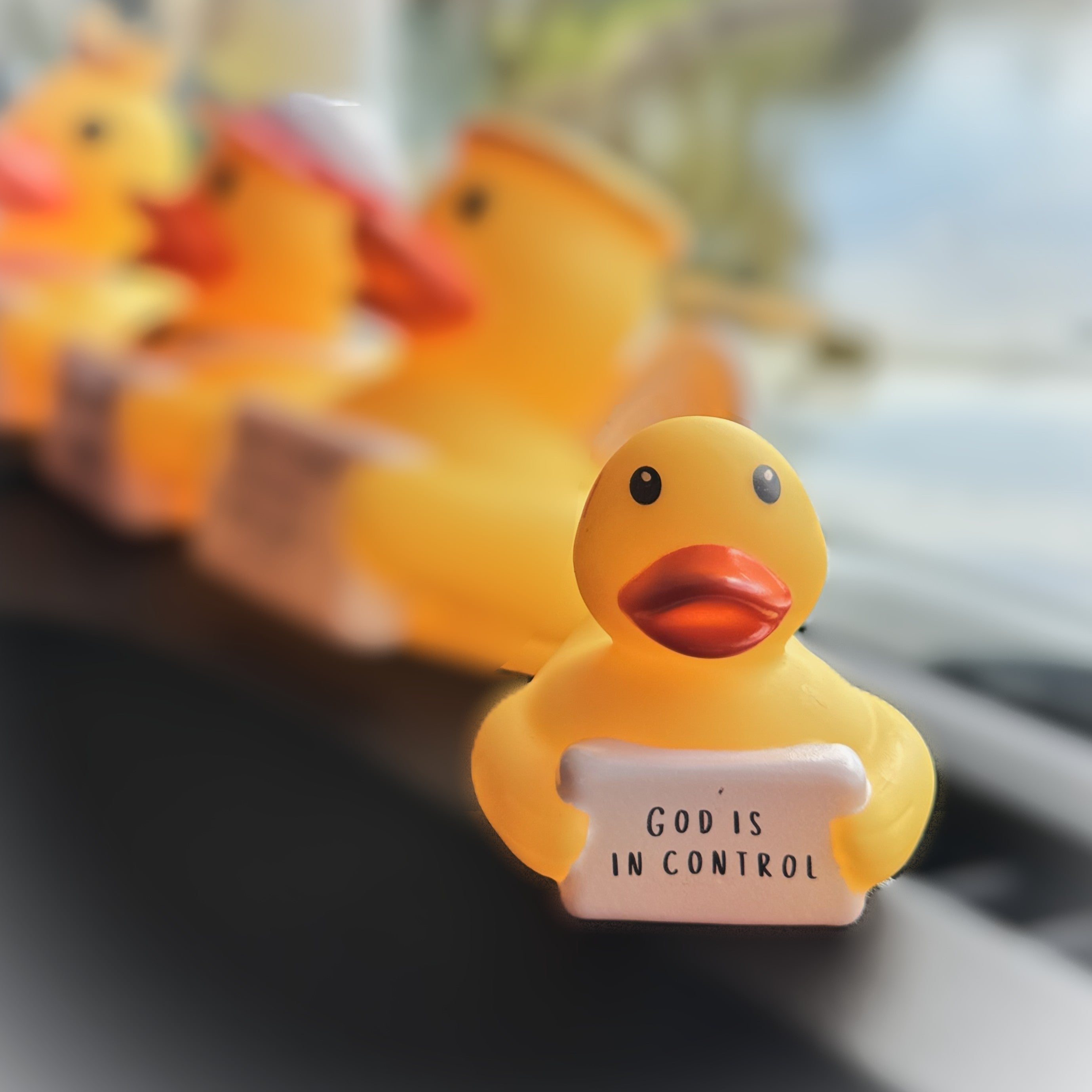 GOD IS IN CONTROL  - PUDDLES THE DUCK Mini  (Collector&