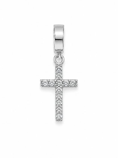 SMALL STUDDED CROSS CHARM