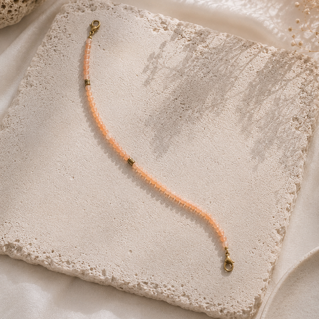 HAT BAND - SUNSTONE EARTH STONE
