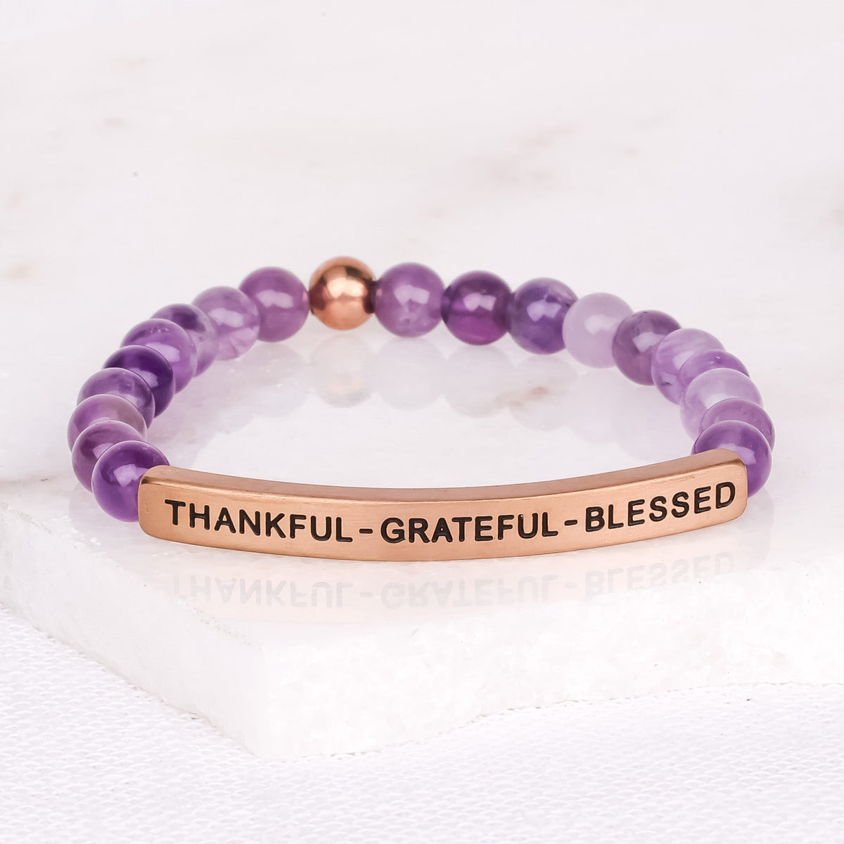 Gratitude message bracelet 
