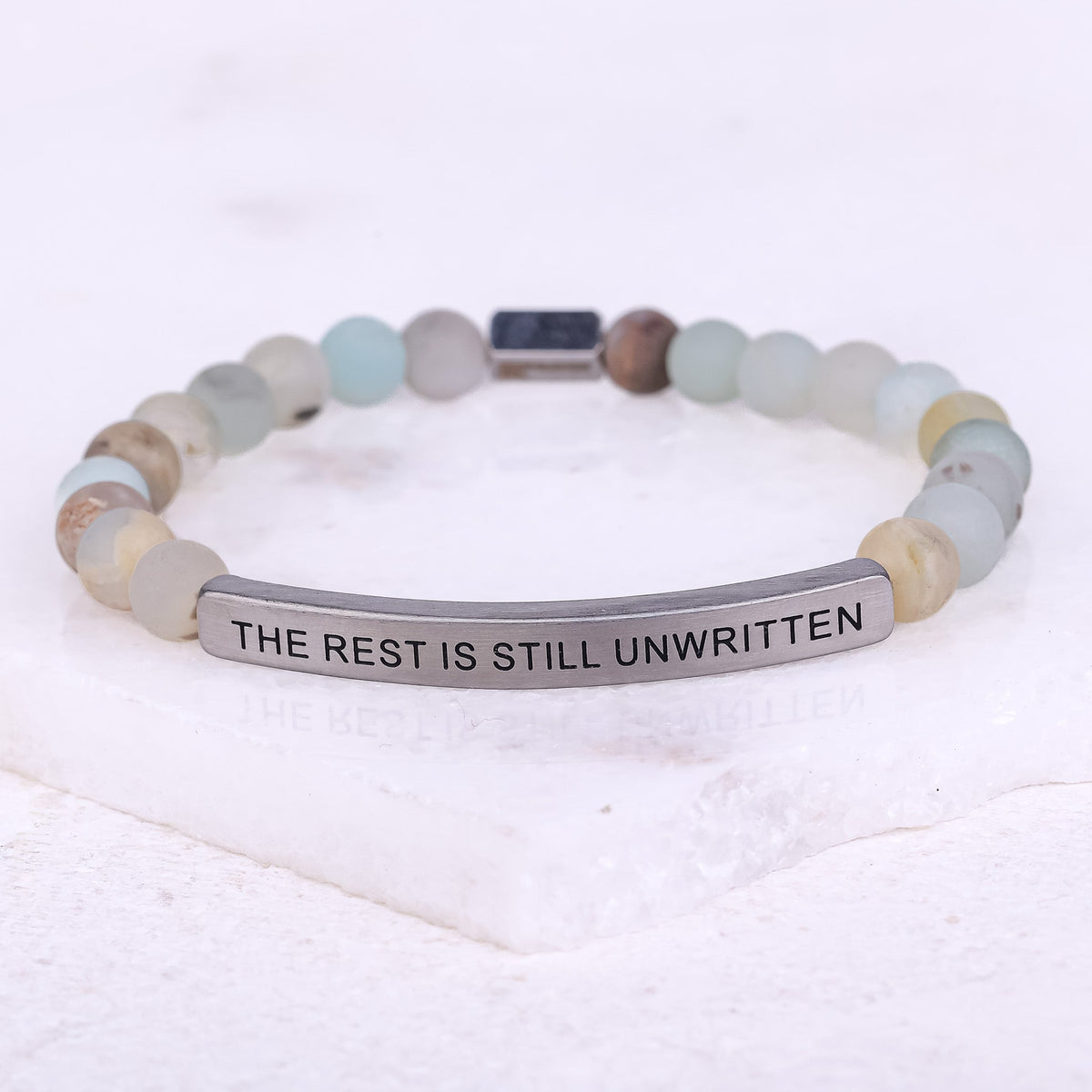 engraved positive message bracelet