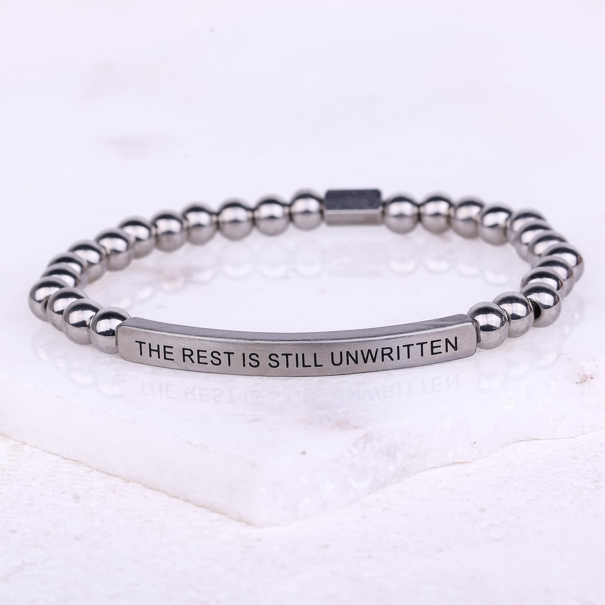 silver engraved bracelet