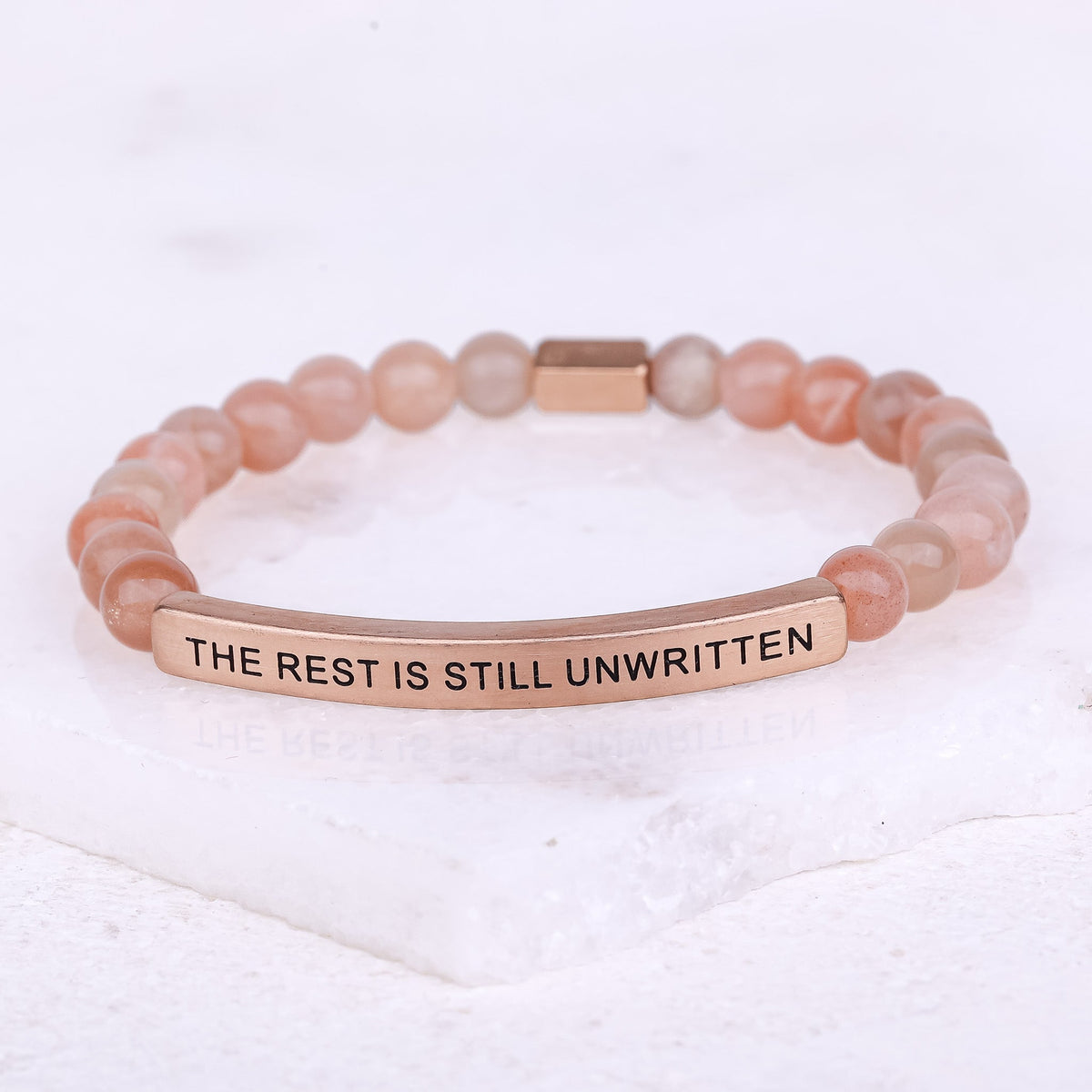 engraved earthstone bracelet made in usa