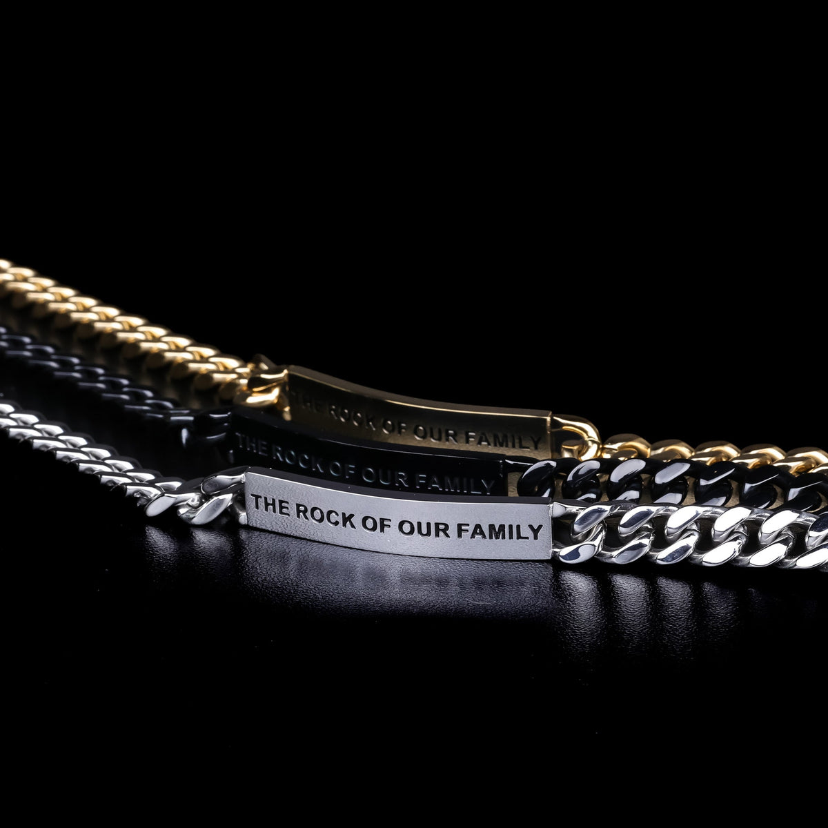 engraved message bracelet for men
