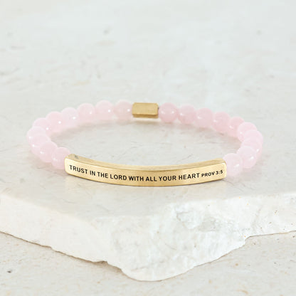 beaded engraved scripture bracelet