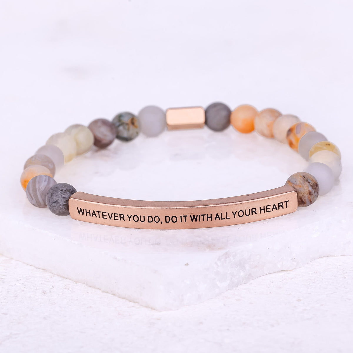 beaded inspirational bracelet