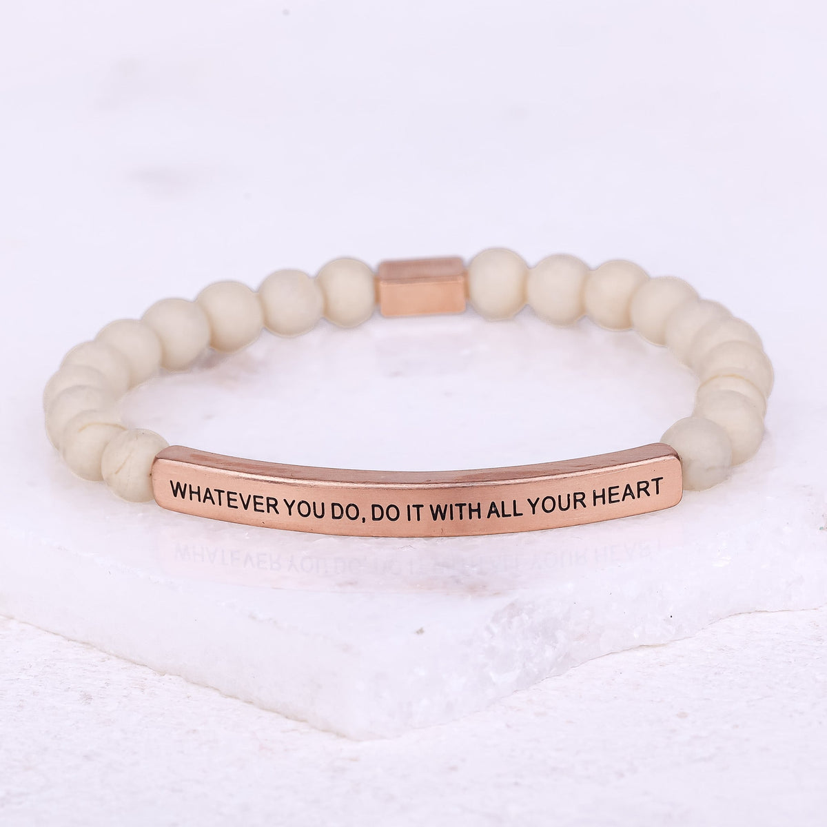 engraved message bracelet for everyday encouragement