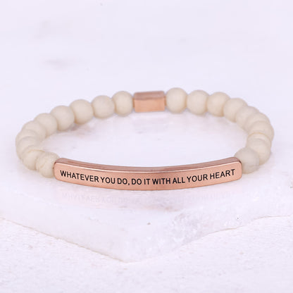 engraved message bracelet for everyday encouragement