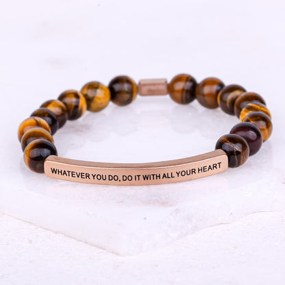 engraved positive affirmation bracelet
