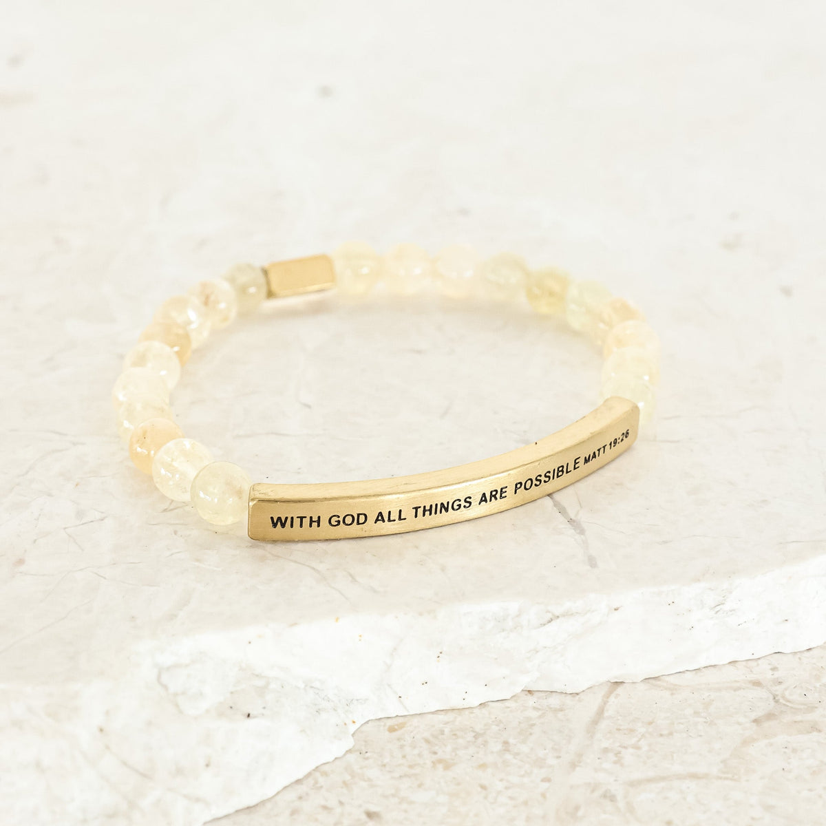engraved scripture verse bracelet