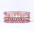 ALWAYS MY SISTER 4 BRACELET GIFT SET - PINK QUARTZ - Inspiration Co.