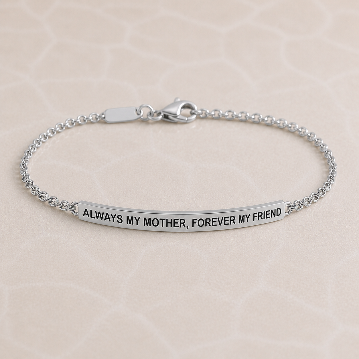 ALWAYS MY MOTHER, FOREVER MY FRIEND - DAINTY CHAIN BRACELET