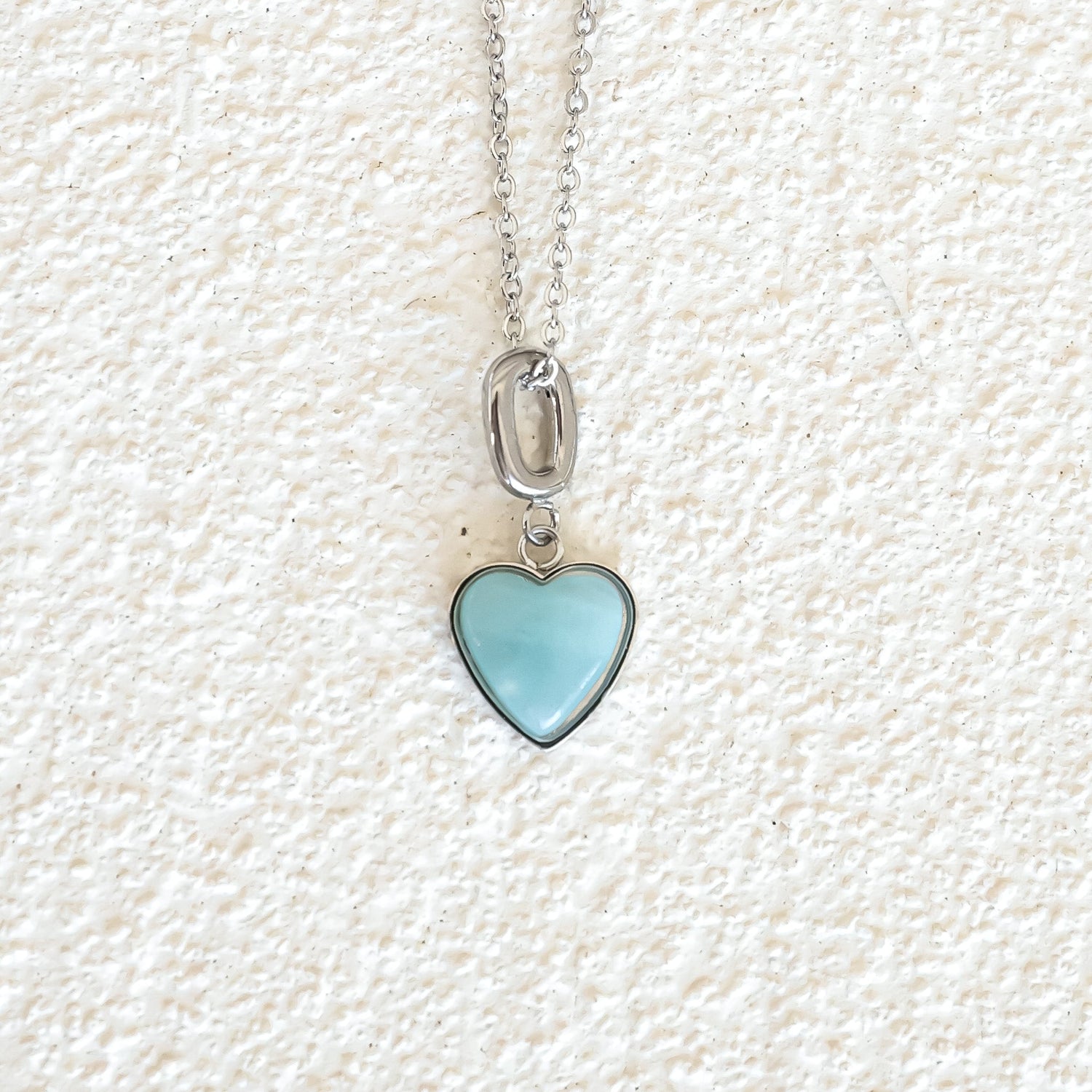 AMAZONITE HEART CHARM - Inspiration Co.