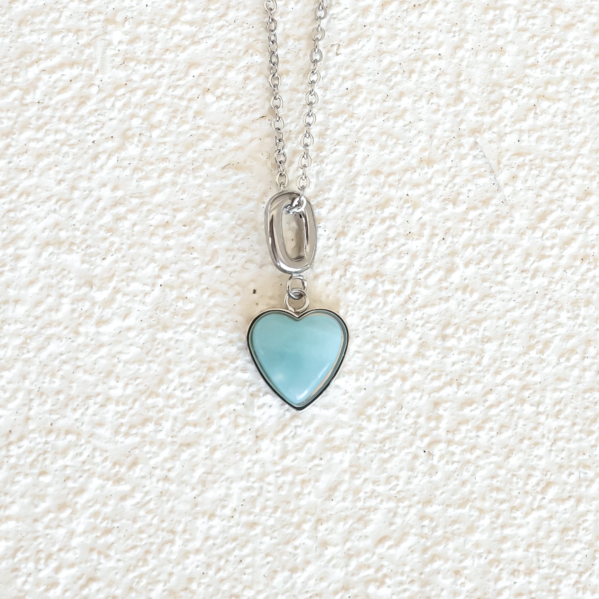 AMAZONITE HEART CHARM - Inspiration Co.