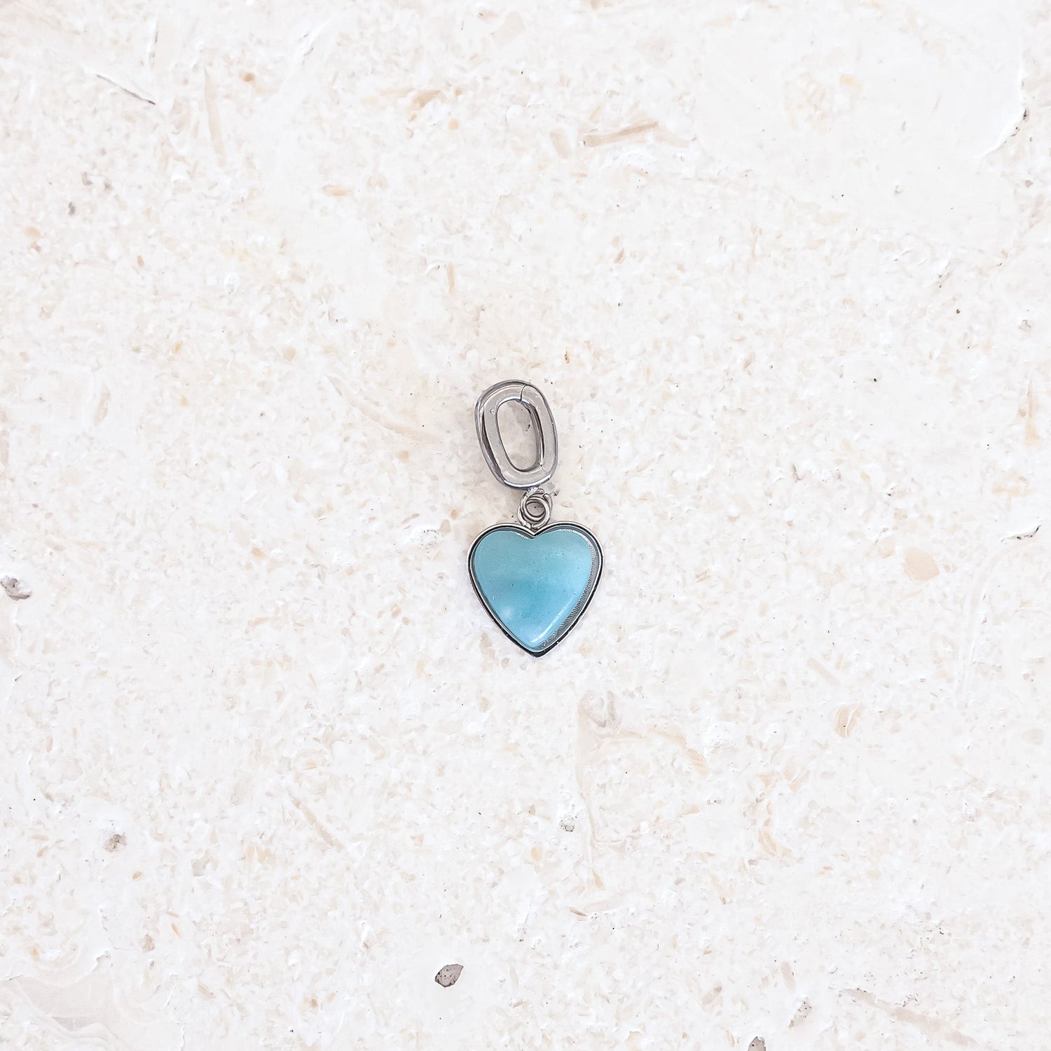 AMAZONITE HEART CHARM - Inspiration Co.