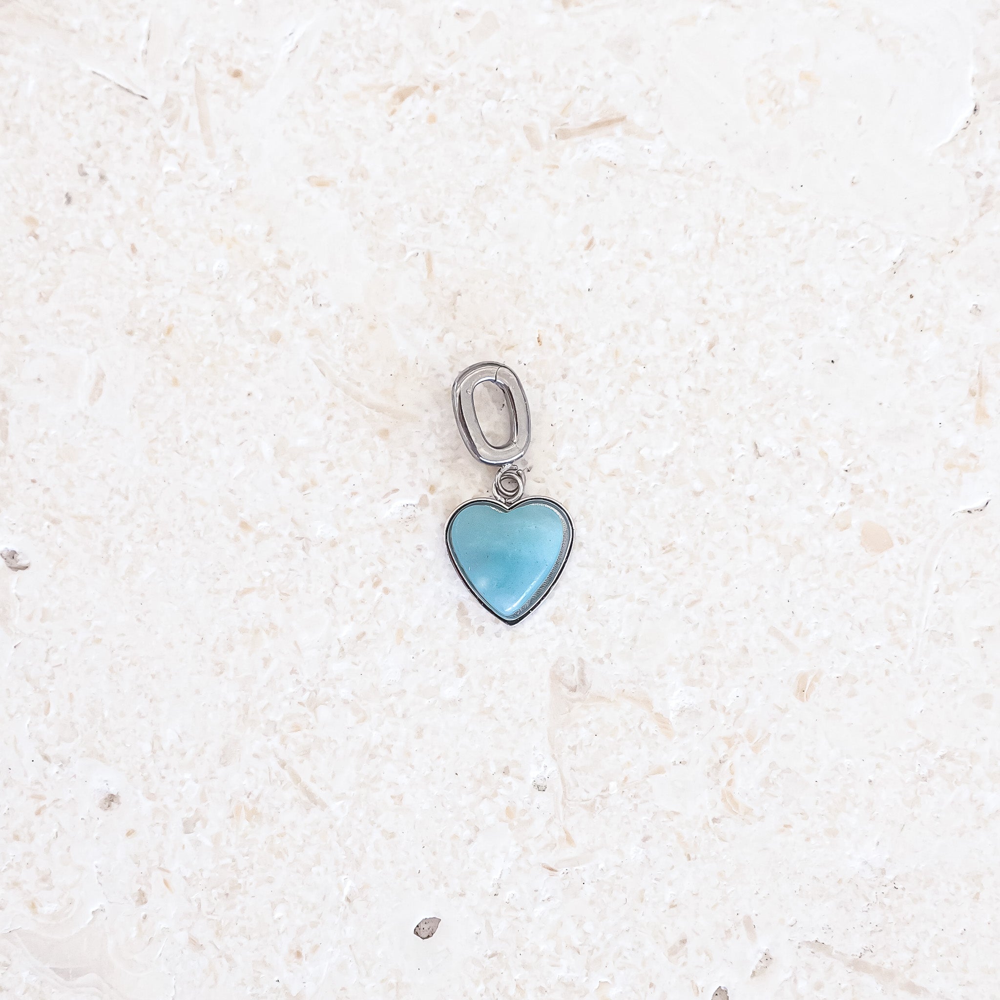 AMAZONITE HEART CHARM - Inspiration Co.