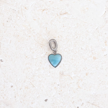 AMAZONITE HEART CHARM - Inspiration Co.