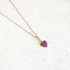 AMETHYST HEART CHARM - Inspiration Co.