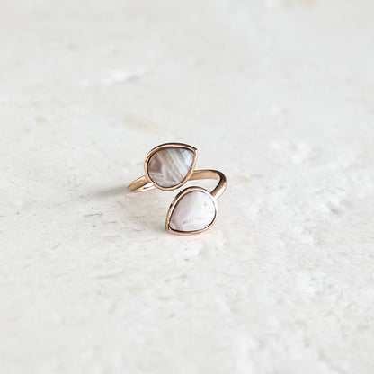 Bamboo Teardrop Ring - Inspiration Co.