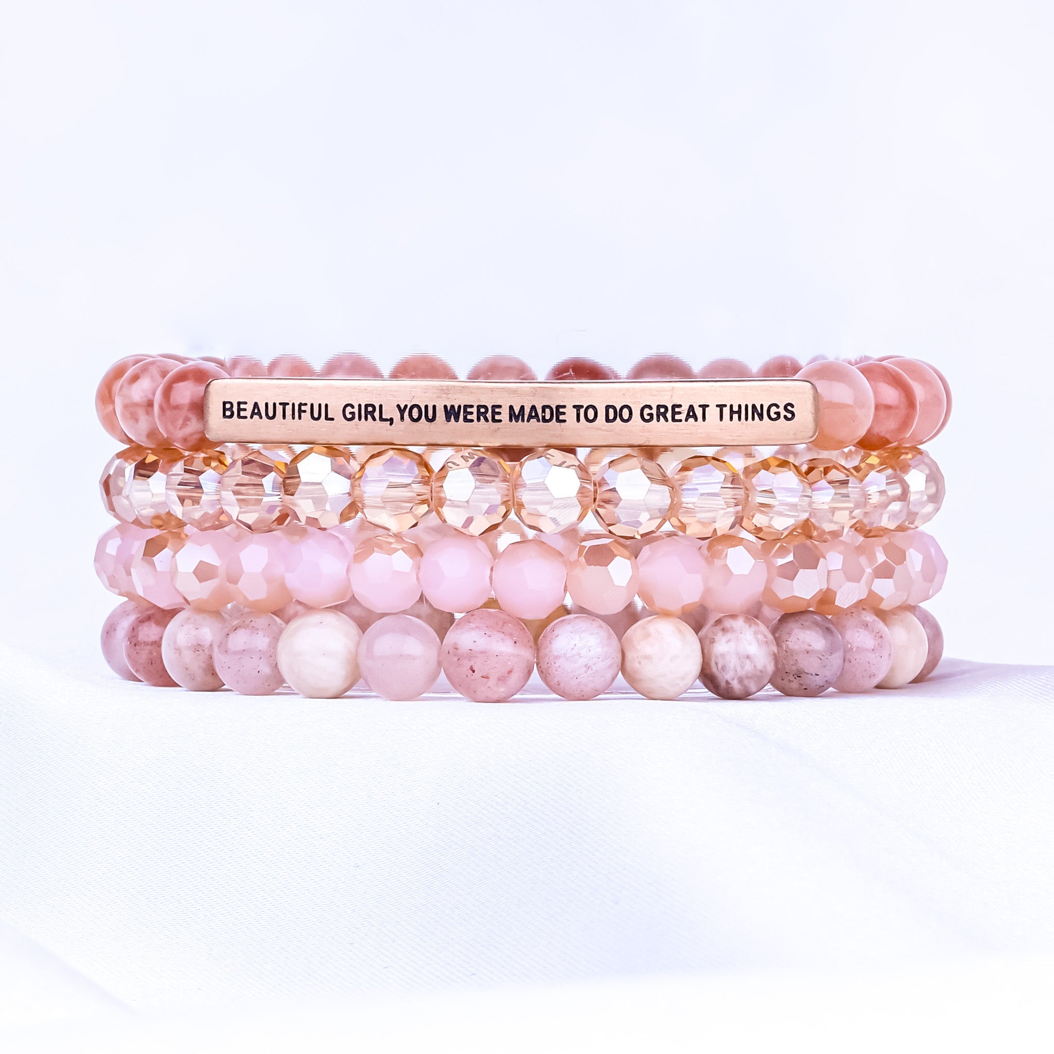 BEAUTIFUL GIRL 4 BRACELET GIFT SET - SUNSTONE - Inspiration Co.