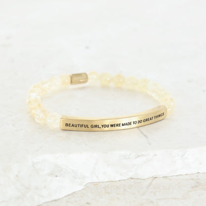 BEAUTIFUL GIRL YOU WERE MADE TO DO GREAT THINGS - Inspiration Co.