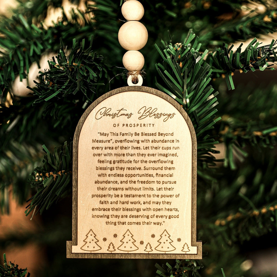 Blessing Of Prosperity - Christmas Blessing Ornament - Inspiration Co.