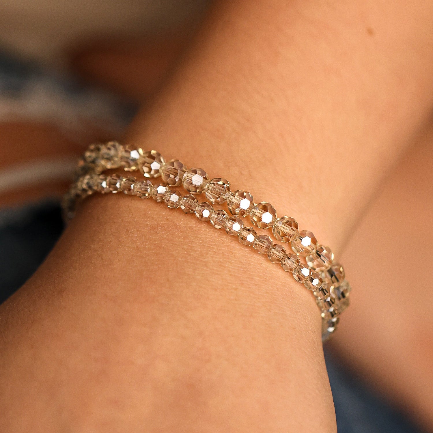 CHAMPAGNE CRYSTAL - ACCENT BRACELET - Inspiration Co.