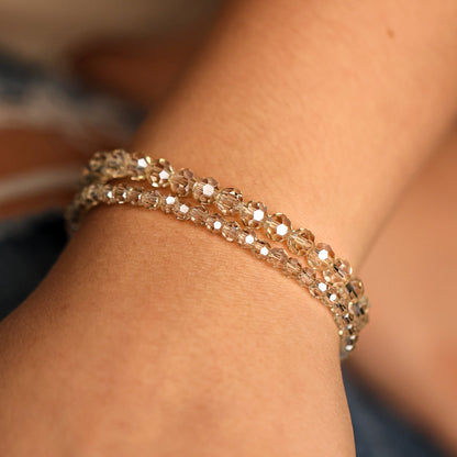 CHAMPAGNE CRYSTAL - ACCENT BRACELET - Inspiration Co.