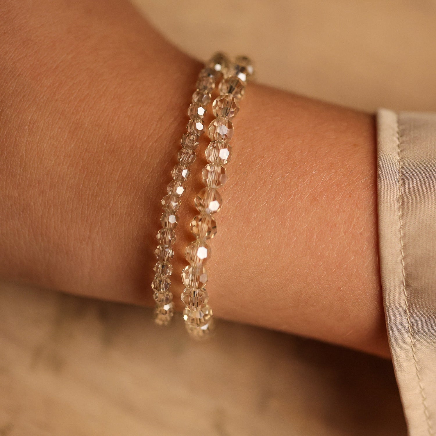 CHAMPAGNE CRYSTAL - ACCENT BRACELET - Inspiration Co.